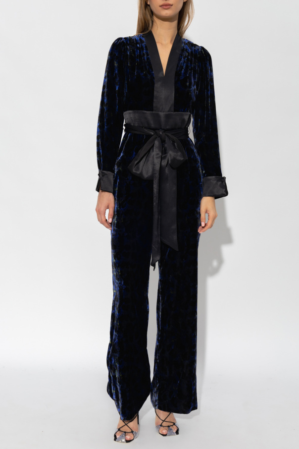Diane Von Furstenberg 'Vegas' velour jumpsuit | Women's Clothing
